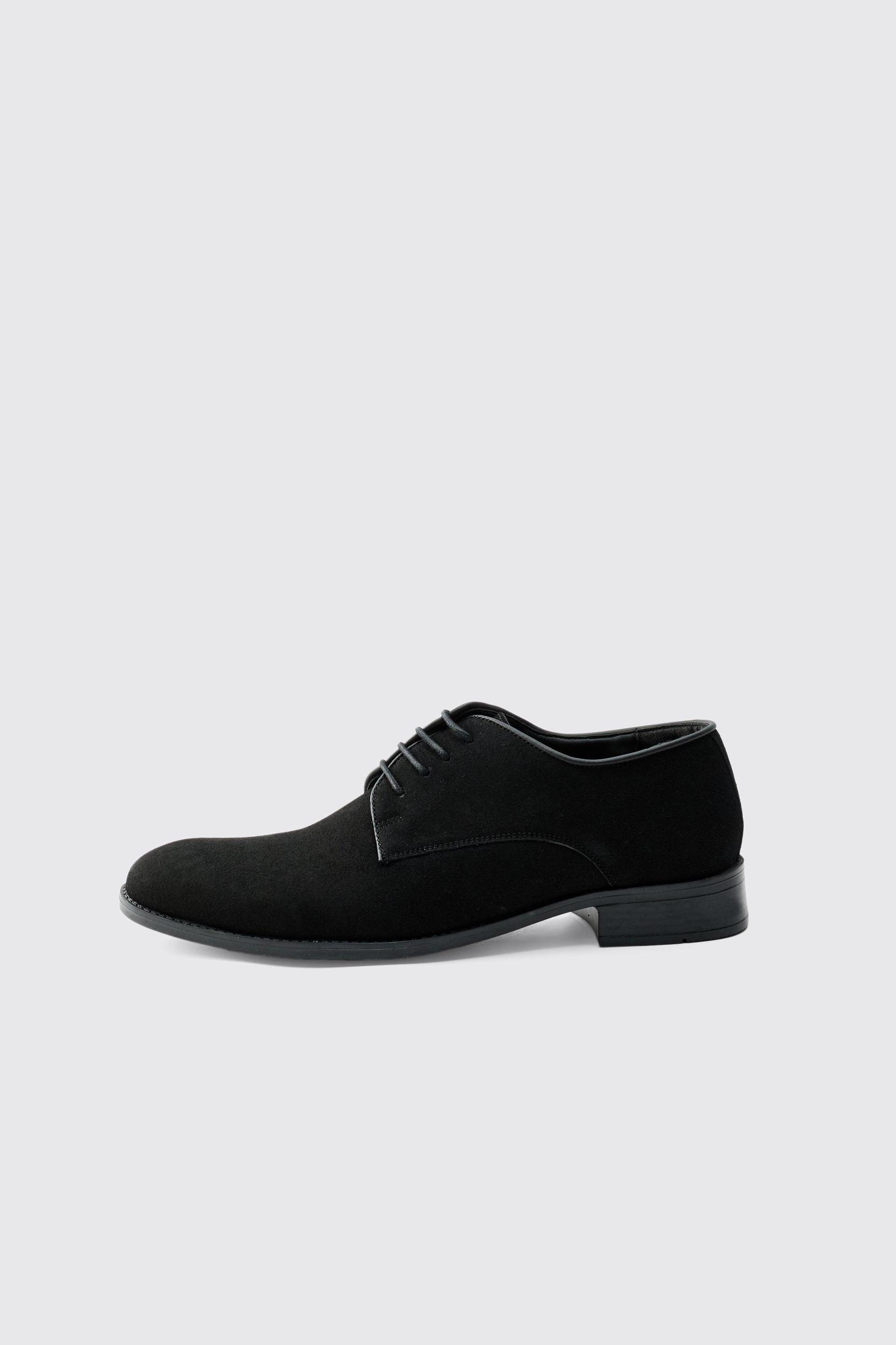 Faux Suede Derby | boohooMAN USA Product Image