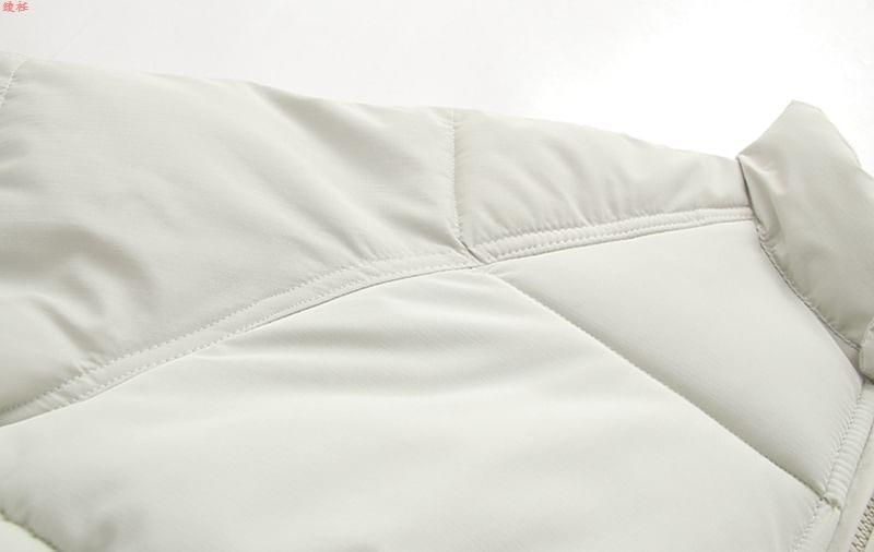 Stand Collar Plain Zip Puffer Jacket Product Image