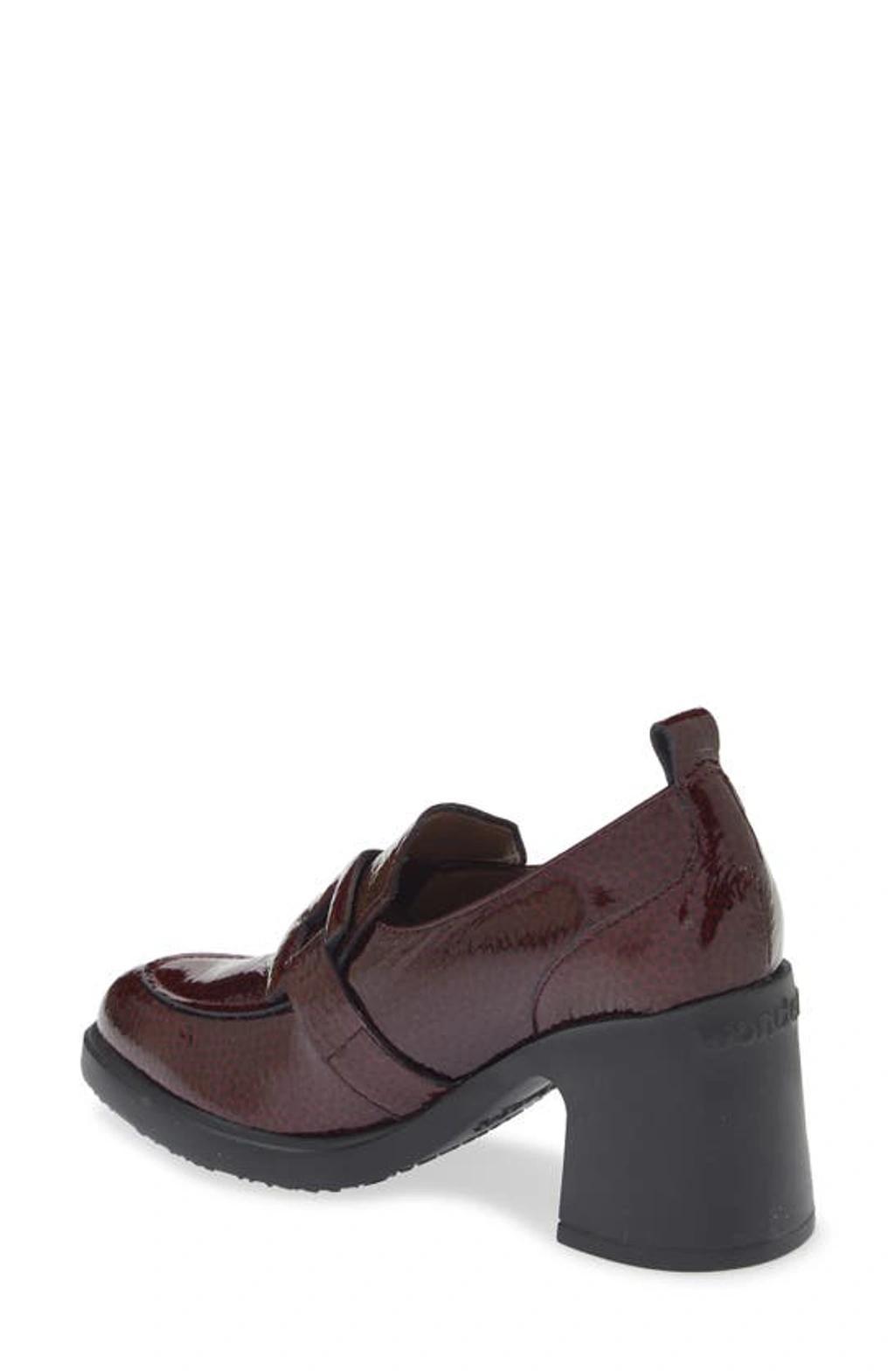 WONDERS Loafer Pump In Burgundy Patent Leather Product Image