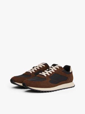Mixed-Texture Suede Sneaker Product Image