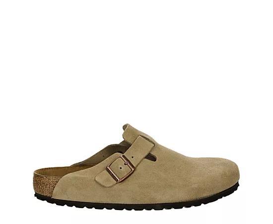 Birkenstock Mens Boston Suede Slide-On Soft Footbed Clogs Product Image
