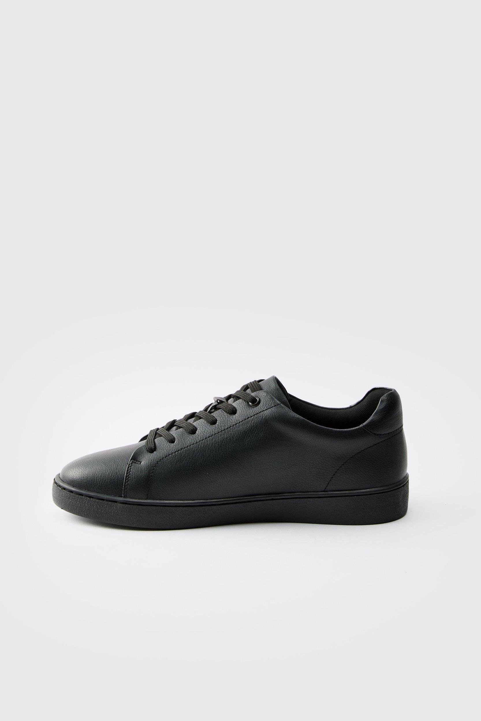 Essential PU Trainer | boohooMAN USA Product Image