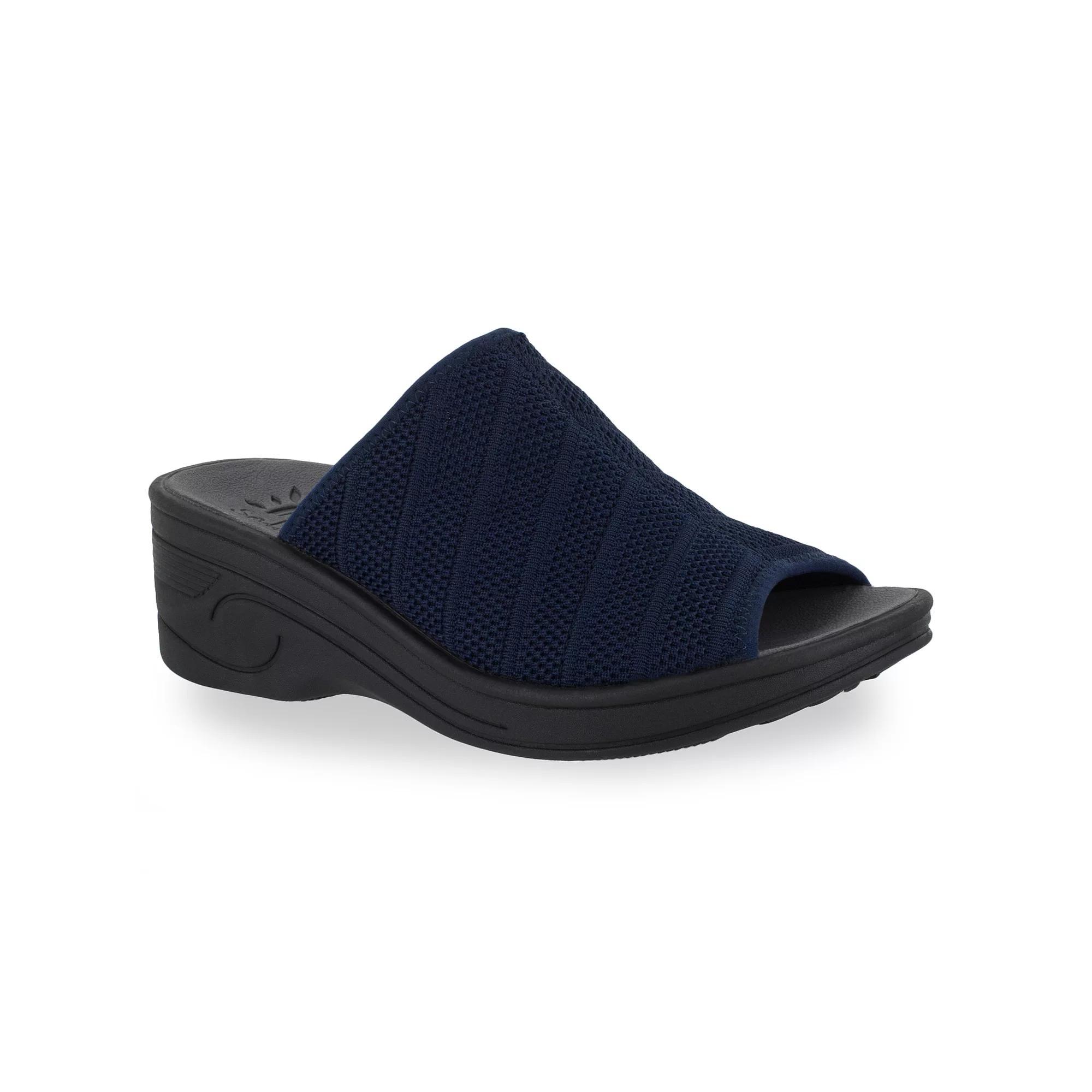 Easy Street Airy Women's Wedges, Size: 12 Wide, Blue Product Image