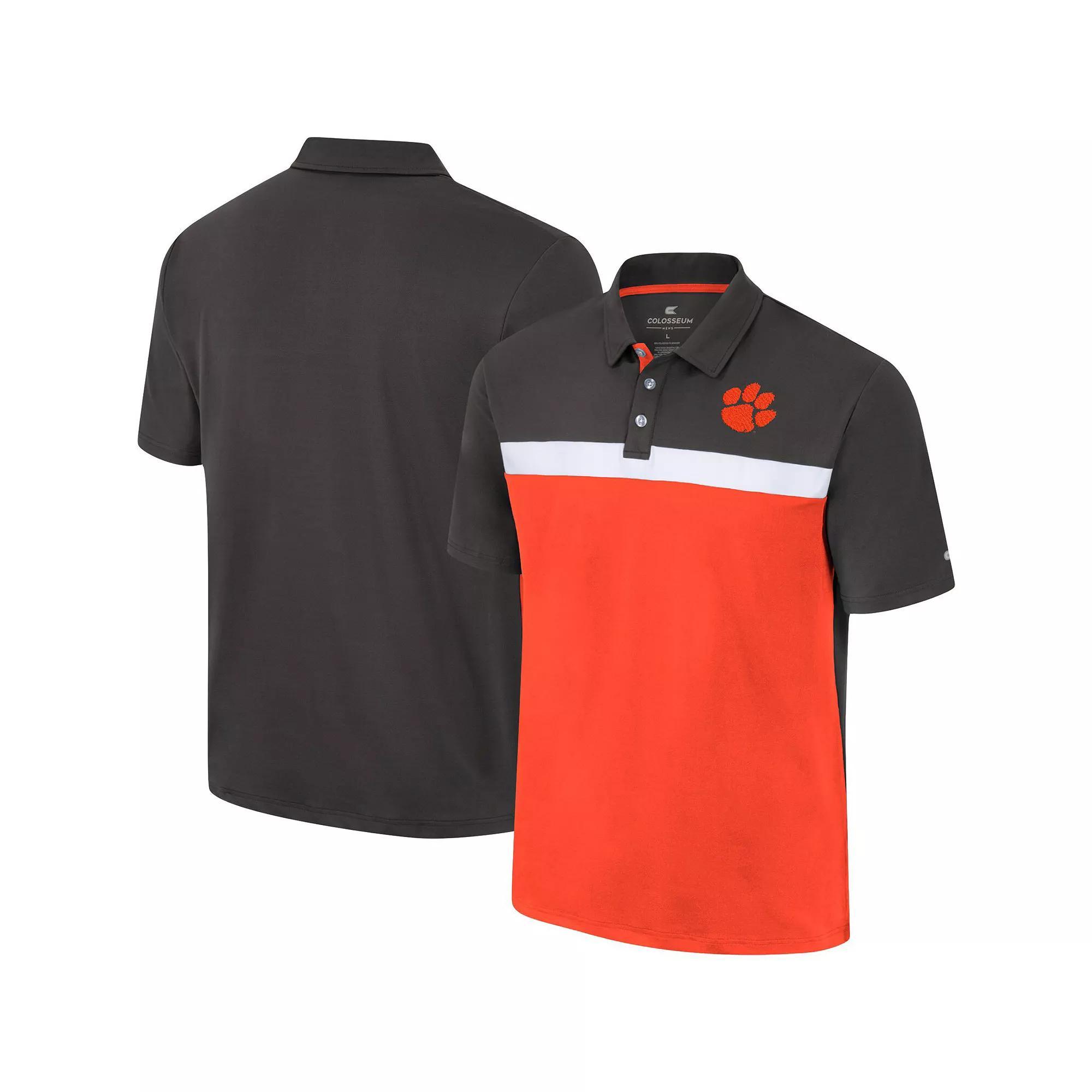 Men's Colosseum Charcoal Syracuse Orange Two Yutes Polo, Size: Medium Product Image