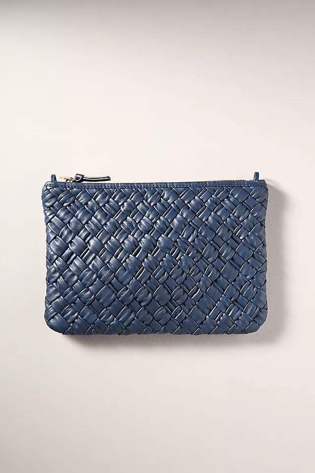 Clare V. Puffy Woven Flat Clutch Product Image