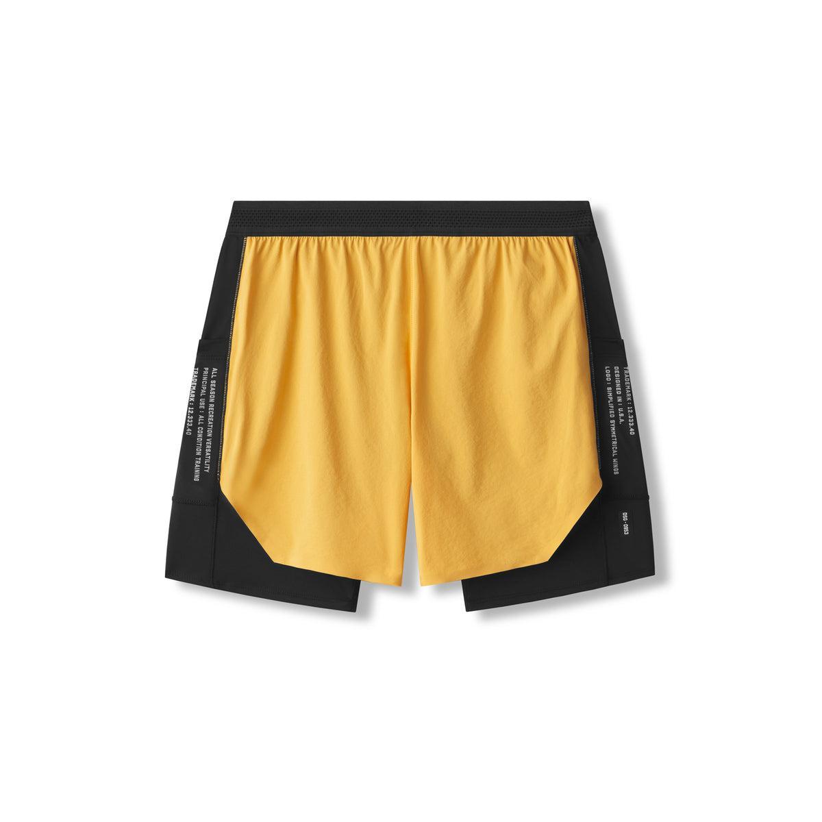 0953. Aerotex™ Hybrid Liner Short - Amber/Black Product Image