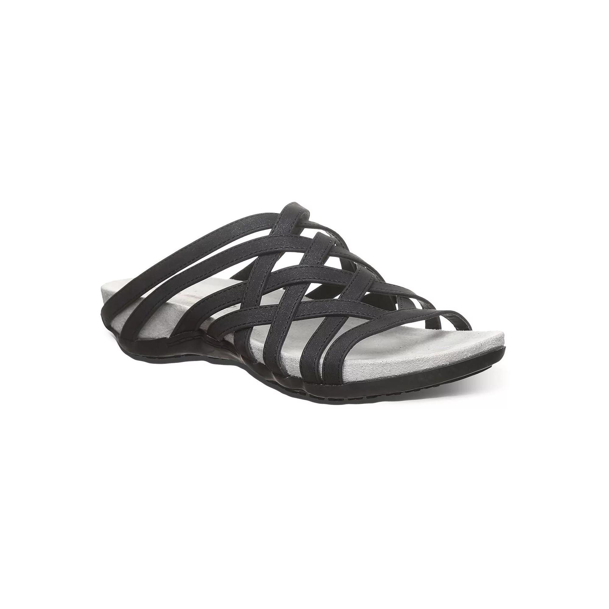 Bearpaw Zinnia Women's Strappy Slide Sandals, Size: 6, Black Product Image