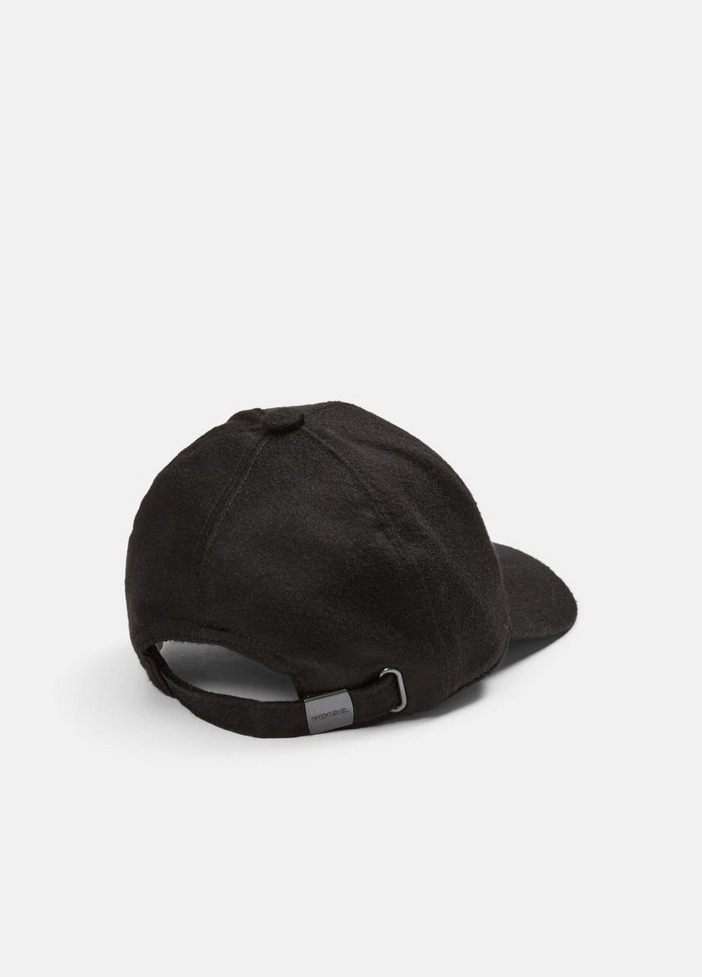 Leather-Trim Cashmere Baseball Cap Product Image