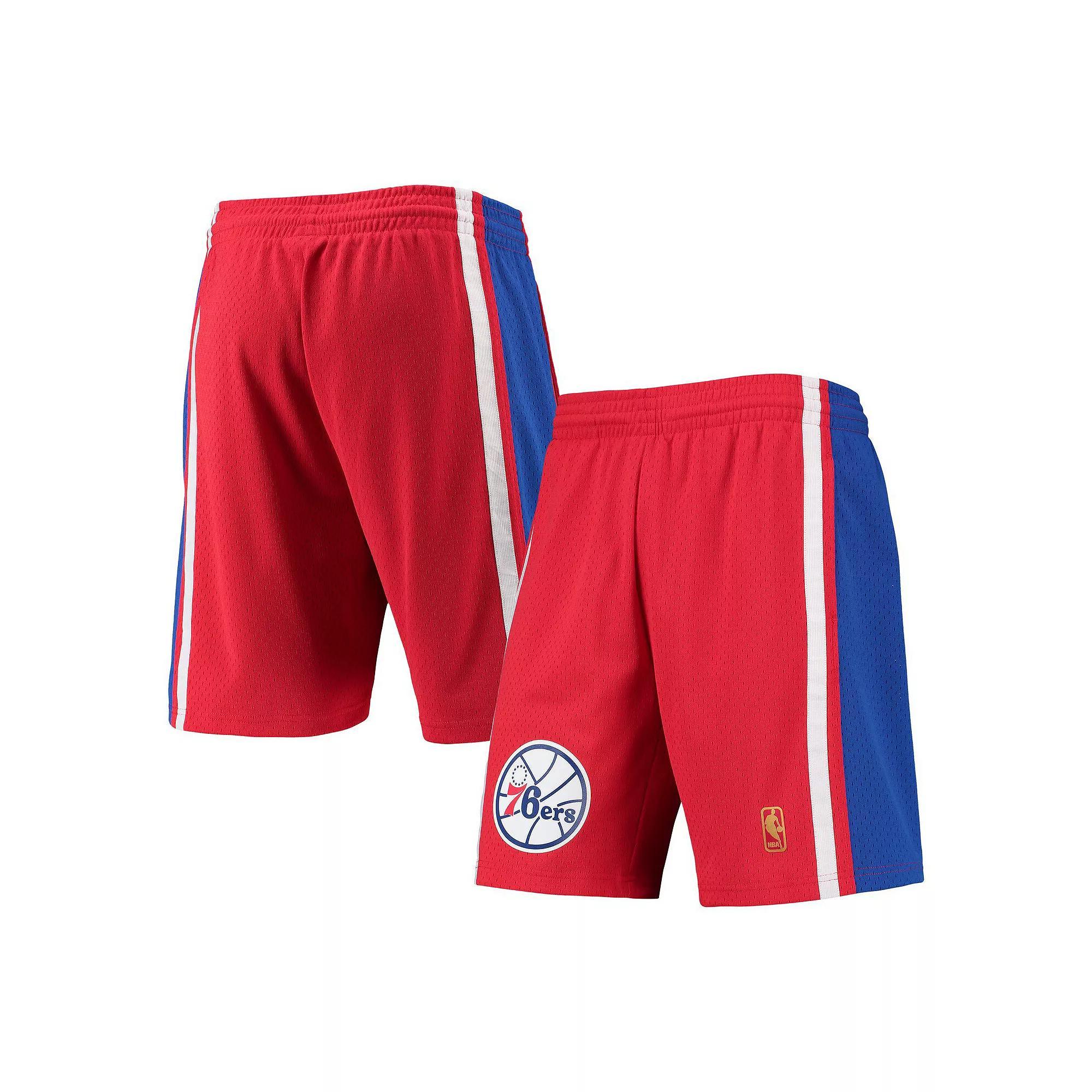 Men's Mitchell & Ness Red Philadelphia 76ers 1996-97 Hardwood Classics Swingman Shorts, Size: Large, 76r Red Product Image