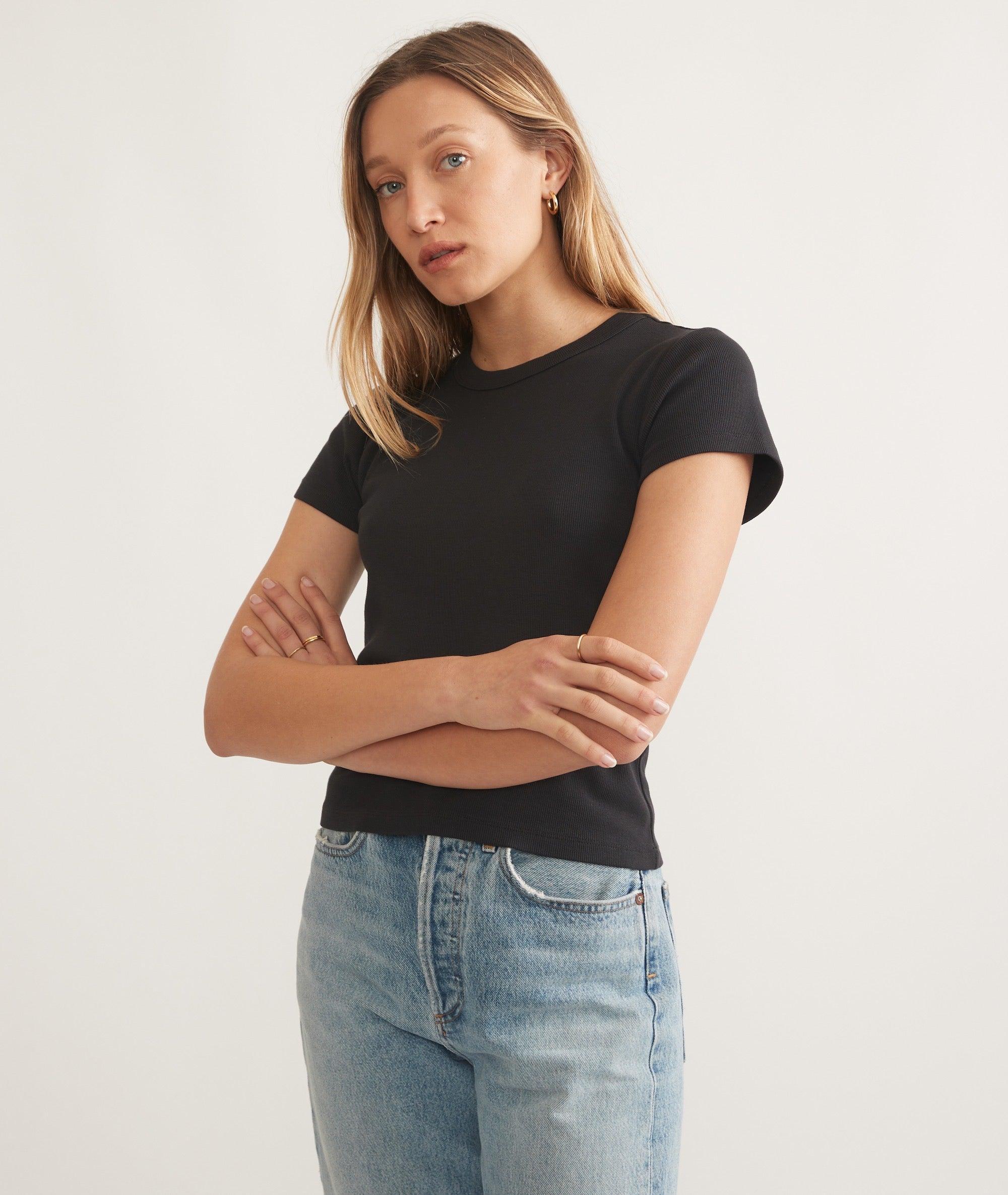 Lexi Rib Sun-In Crew Tee Product Image