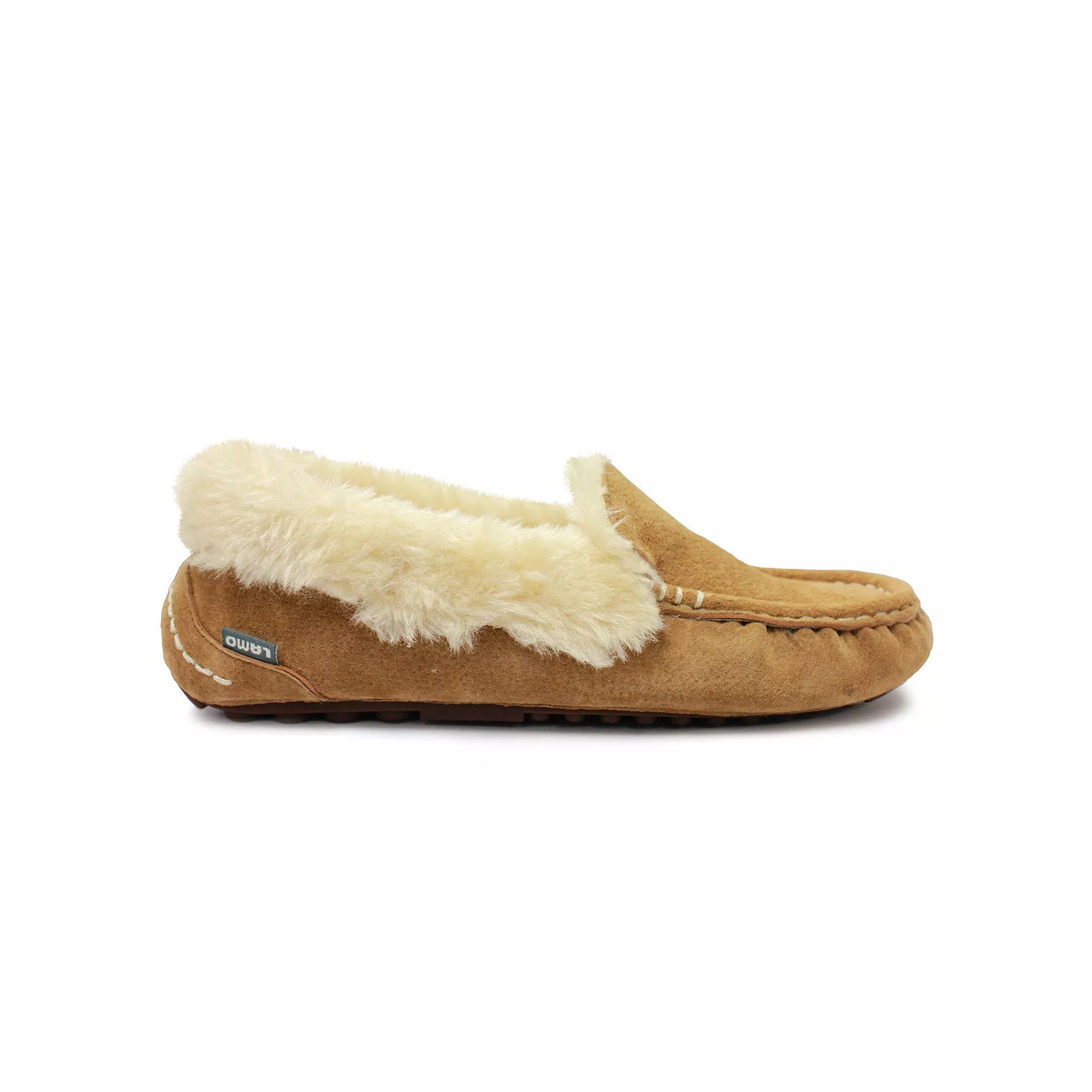Mykos Aussie Women's Moccasin Slippers, Girl's, Size: 6, Brown Product Image