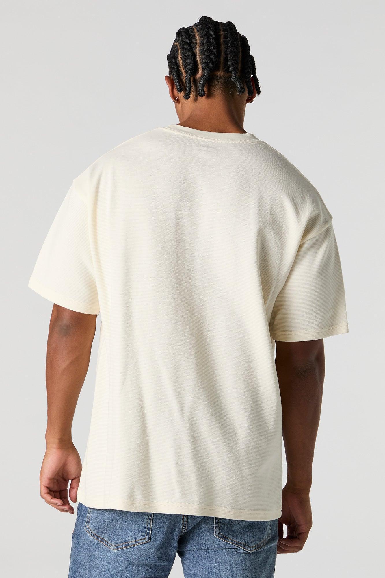 Solid Knit Relaxed T-Shirt Male Product Image