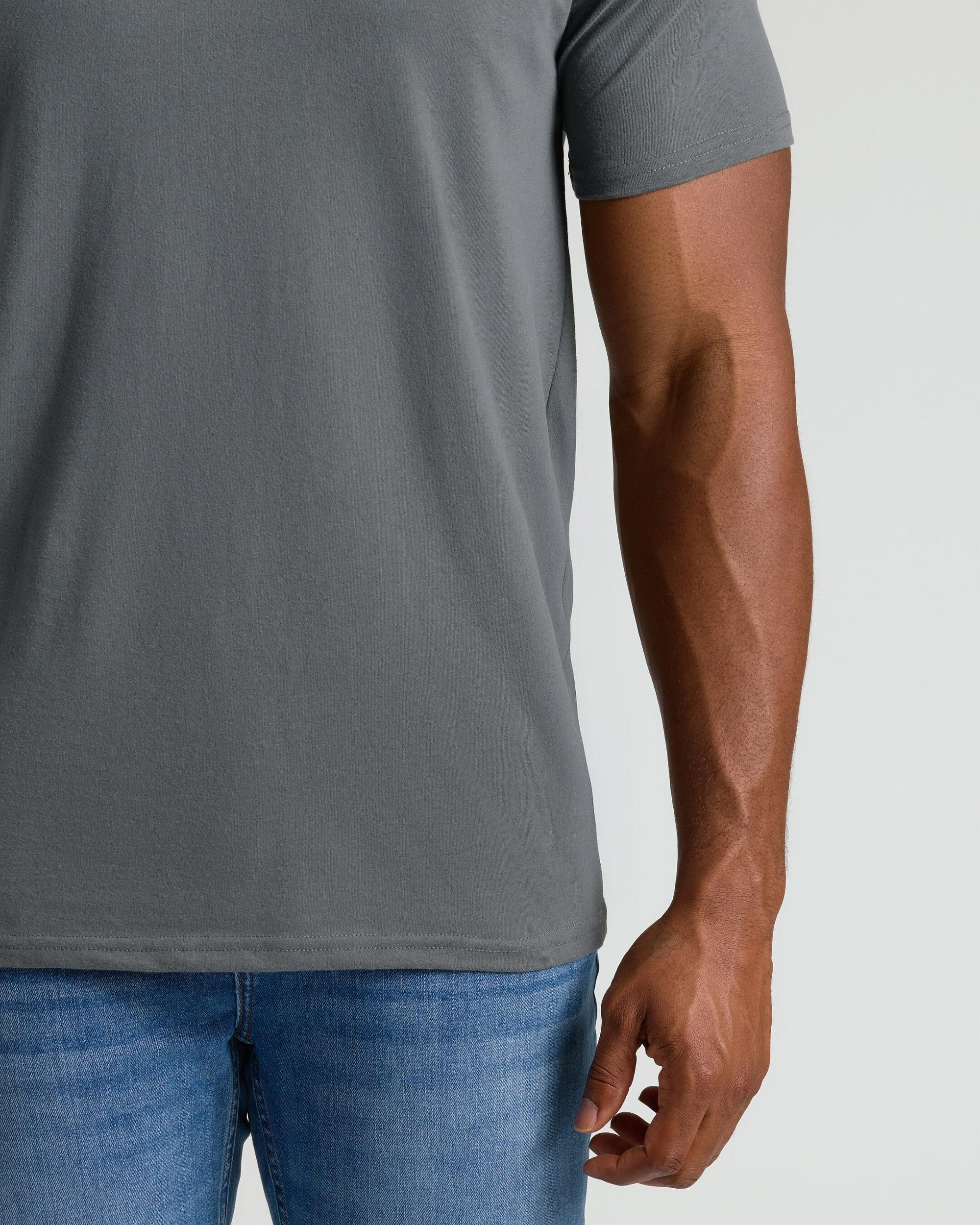 Carbon Tall Straight Hem Crew Neck T-Shirt Product Image