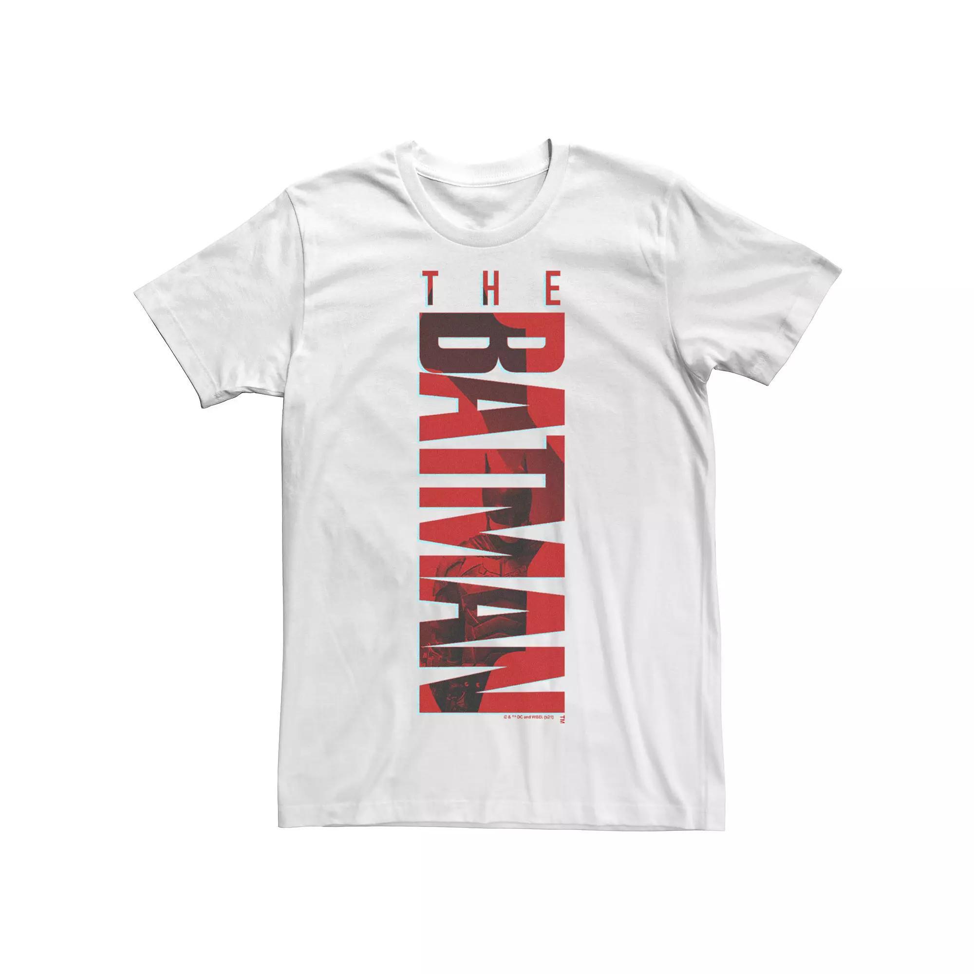 Men's DC Comics The Batman Red Layer Poster Tee, Size: Small, White Product Image