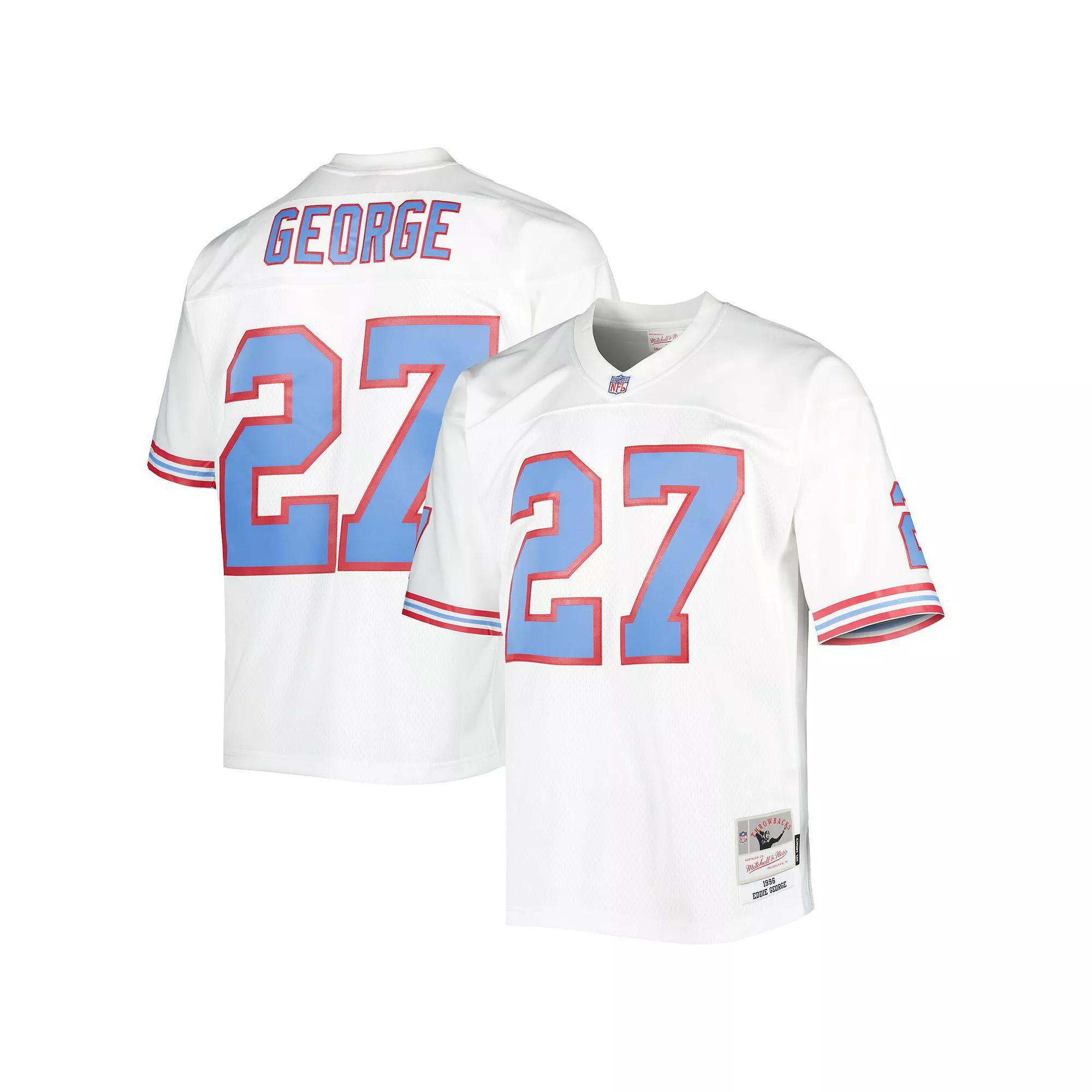 Men's Mitchell & Ness Eddie George White Houston Oilers 1996 Legacy Replica Jersey, Size: XL, Nfl White Product Image