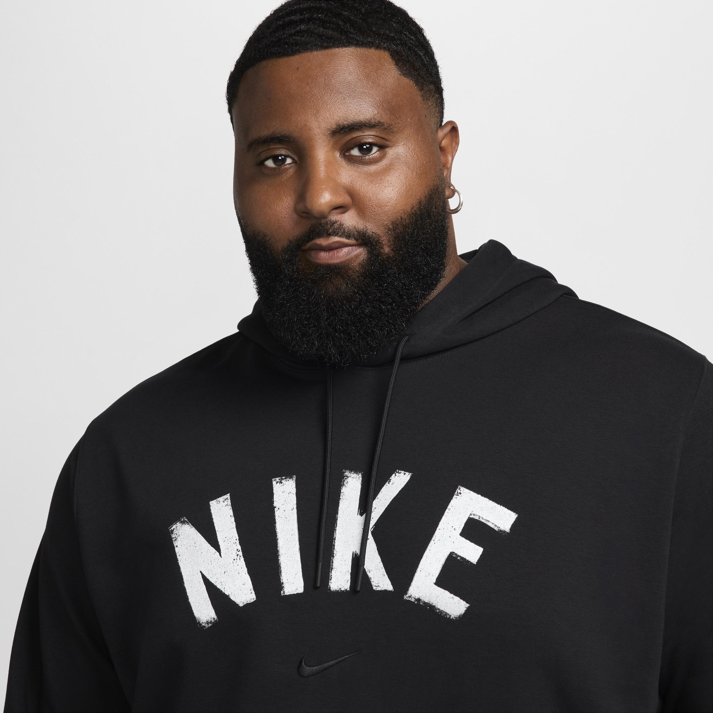 Nike Mens Swoosh Dri-FIT French Terry Pullover Fitness Hoodie Product Image