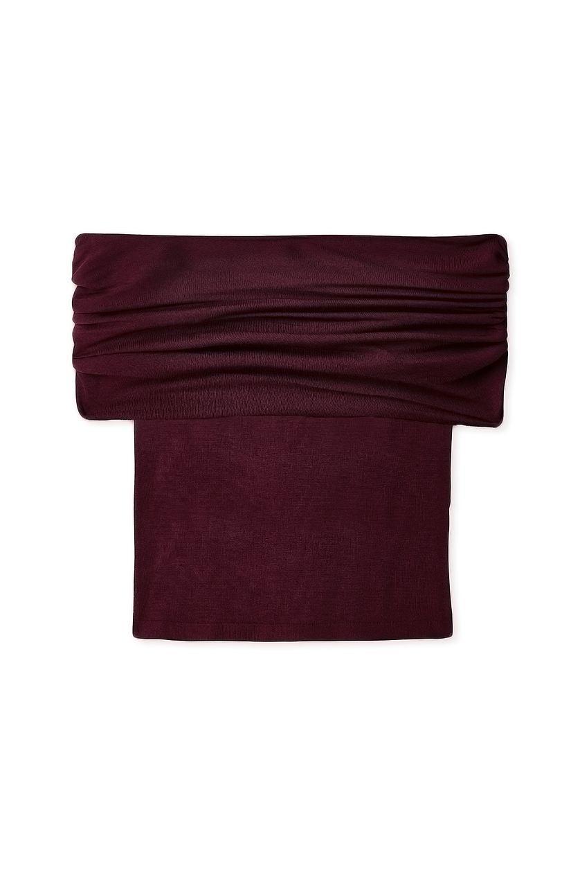 Off Shoulder Thin Knitted Top Product Image