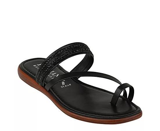 Italian Shoemakers Mavis Women's Thong Sandals, Size: 6, Black Product Image
