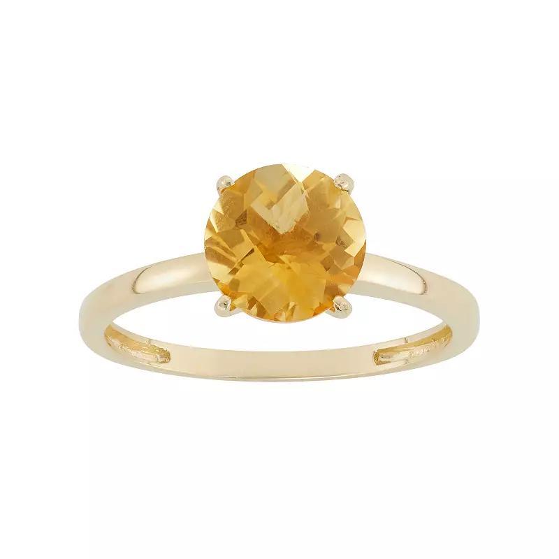 Designs by Gioelli Citrine 10k Gold Ring, Women's, Size: 7, Orange Product Image