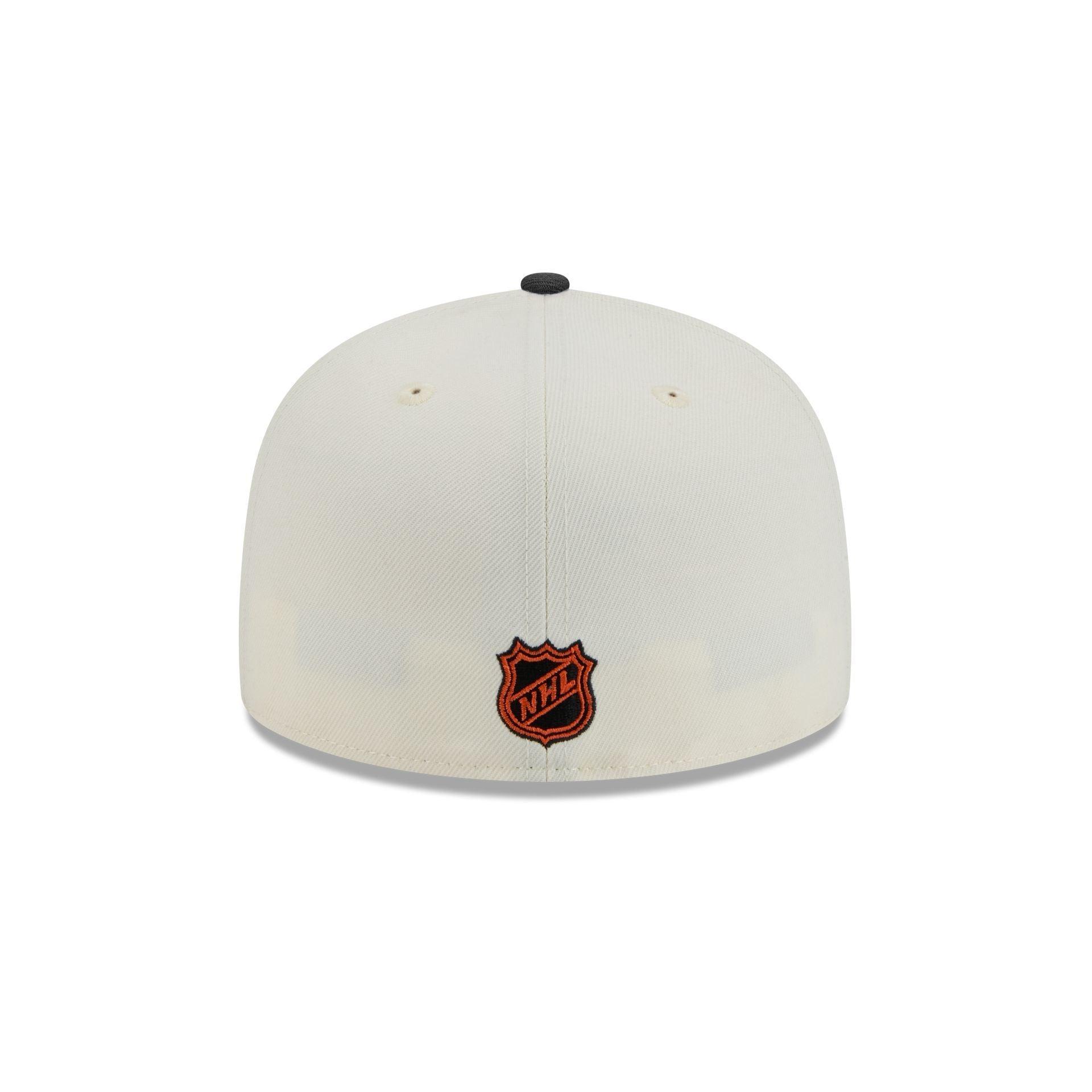 Anaheim Ducks Chrome White 59FIFTY Fitted Hat Male Product Image