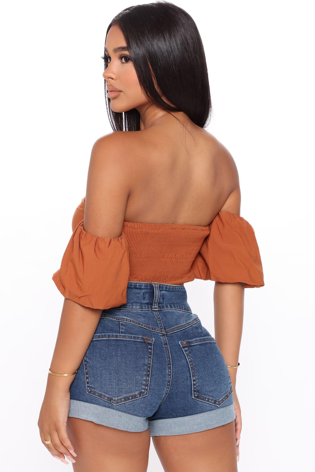 With Desire Bodysuit - Rust Product Image