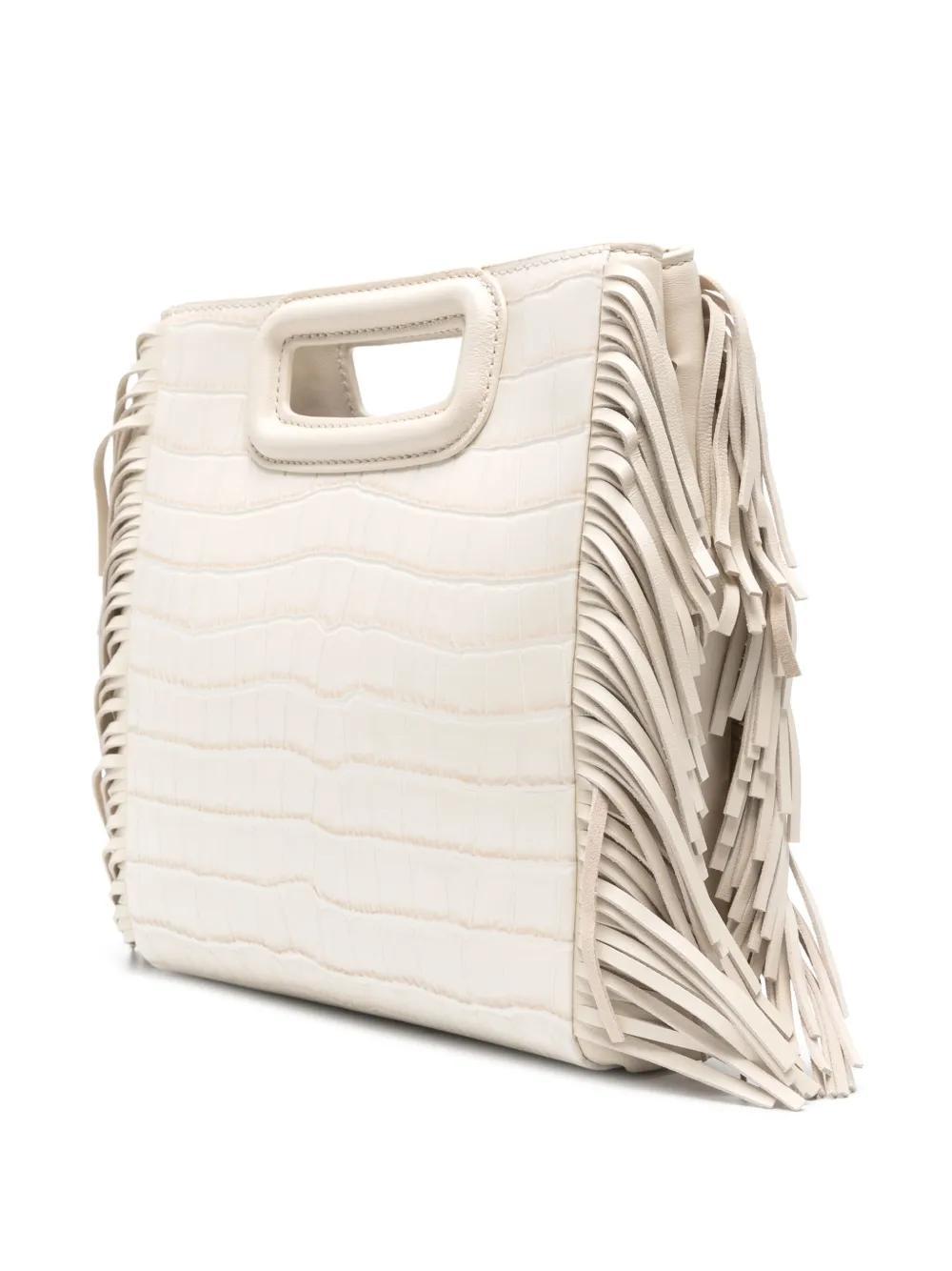 M crocodile-embossed tote bag Product Image
