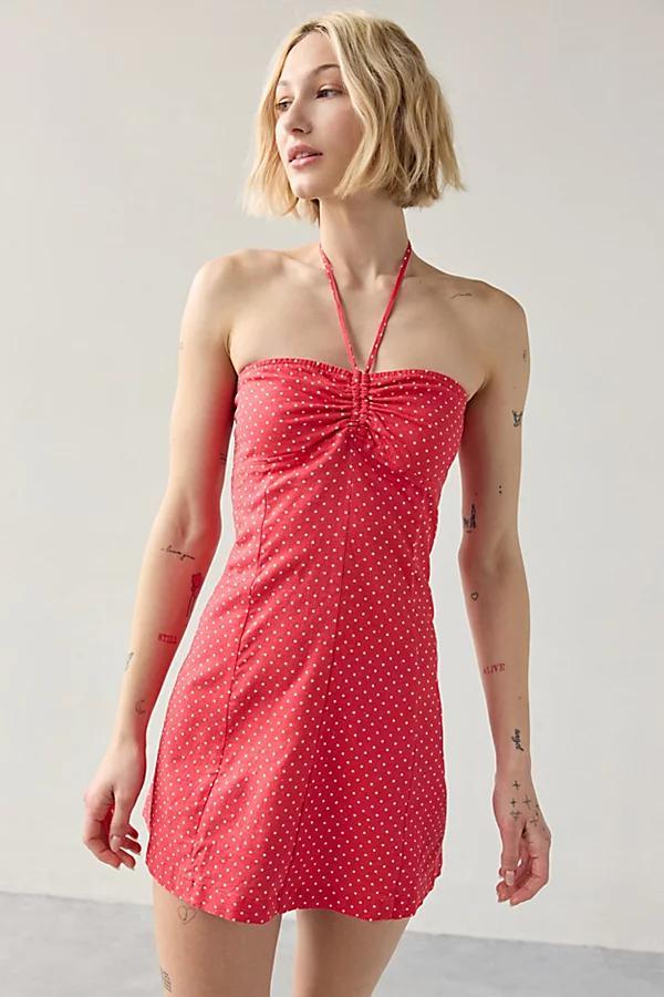 Kimchi Blue Cate Y-Neck Halter Mini Dress Womens at Urban Outfitters Product Image