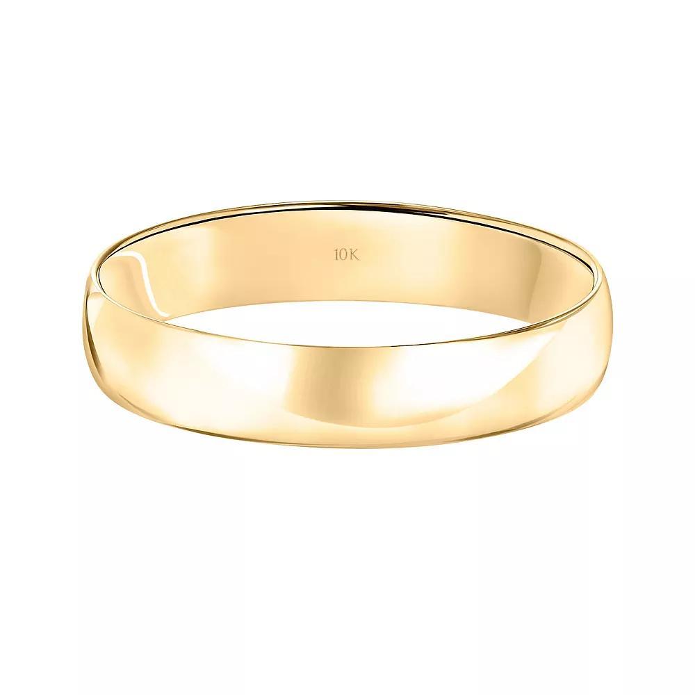 Love Always 10k Gold 4 mm Mens Wedding Band 10k White Gold Product Image