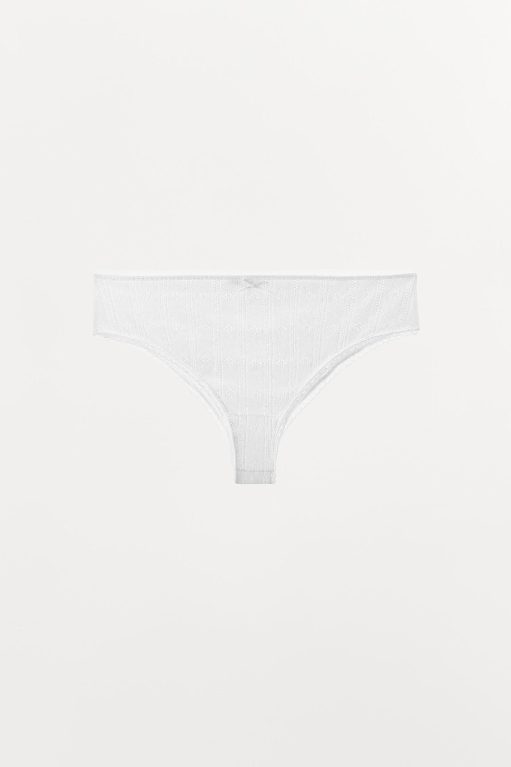 POINTELLE BOTTOMS WITH SATIN BOW Product Image