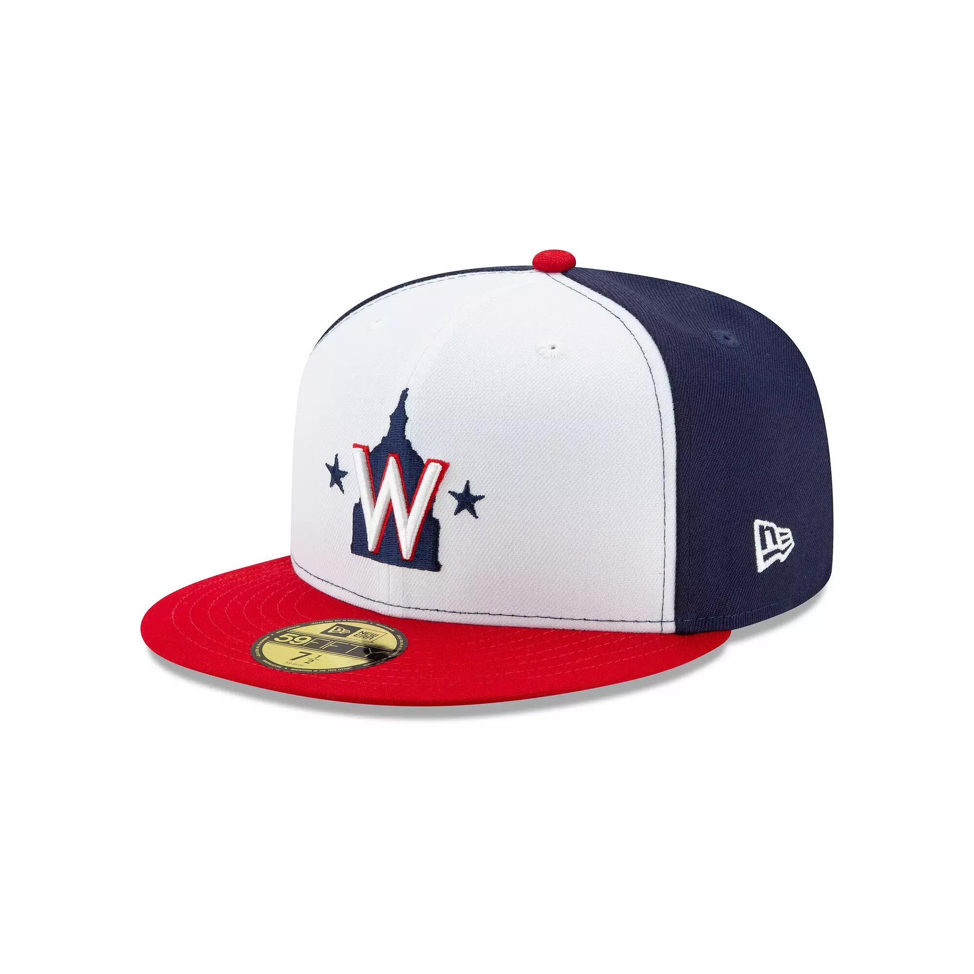 Men's New Era White Washington Nationals Alternate 2 2020 Authentic Collection On-Field 59FIFTY Fitted Hat, Size: 7 Product Image