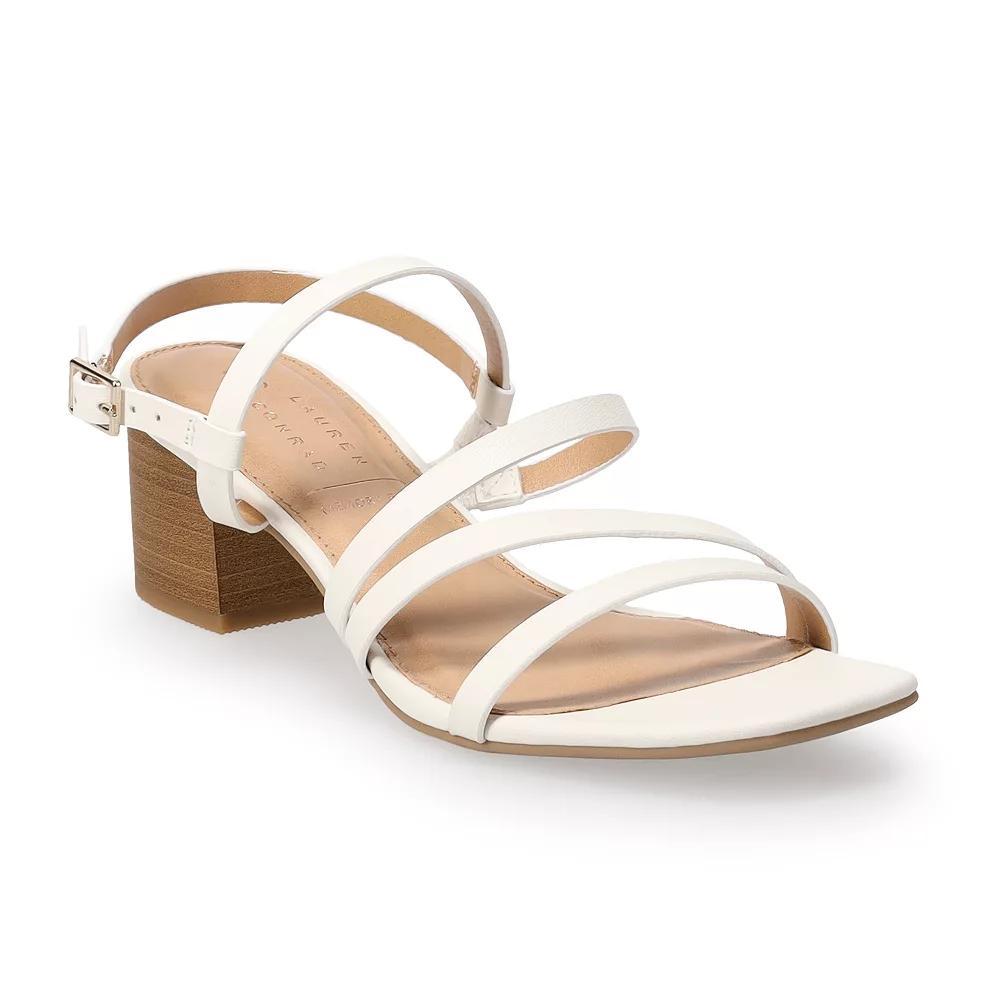 LC Lauren Conrad Emeliah 02 Women's Dress Sandals, Size: 10, White Product Image
