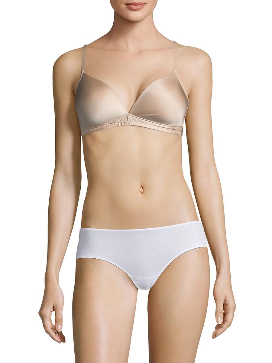 Hanro Satin Deluxe Soft Cup Wireless T-Shirt Bra Product Image
