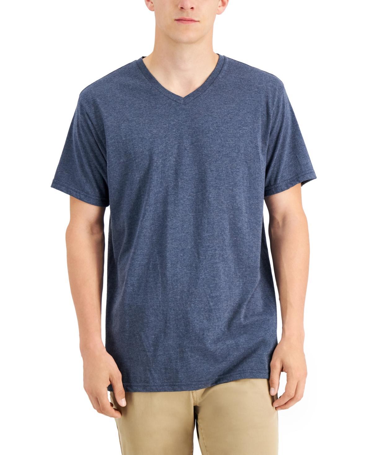 Alfani Mens V-Neck T-Shirt, Created for Macys - Black Product Image