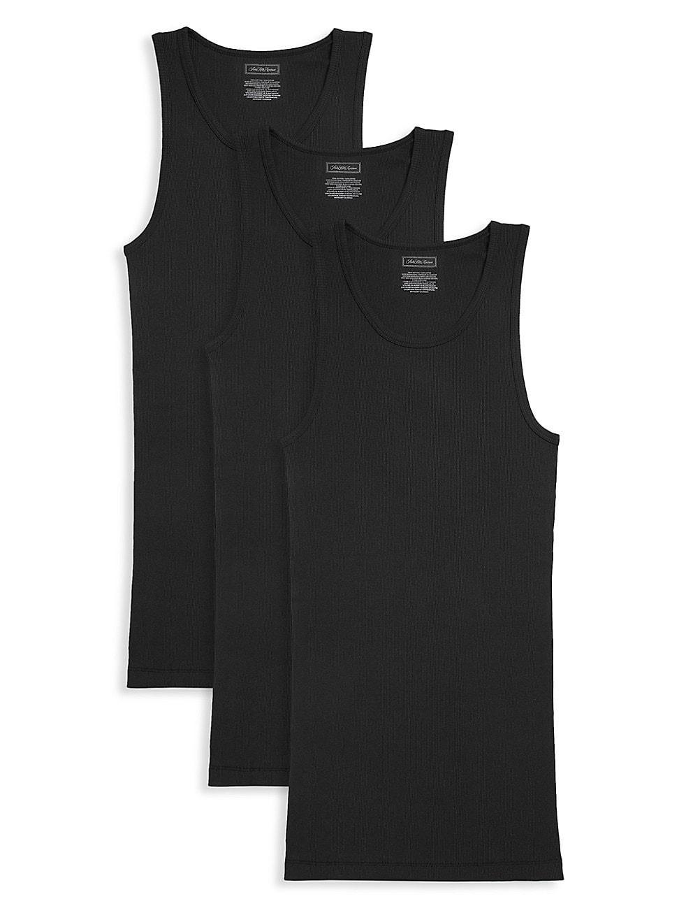 Mens COLLECTION Slim Ribbed Tank 3-Pack Product Image