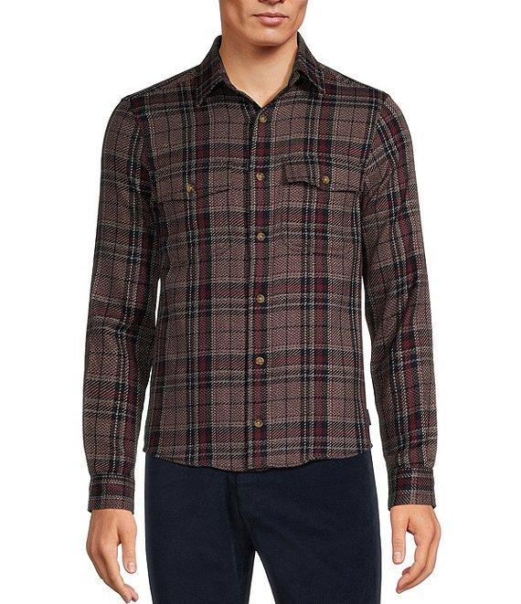 Rowm Long Sleeve 2 Pocket Jaspe Large Plaid Button Down Sport Shirt Product Image