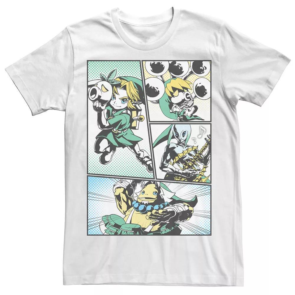 Men's Nintendo Zelda Link Manga Comic Graphic Tee, Size: Small, White Product Image
