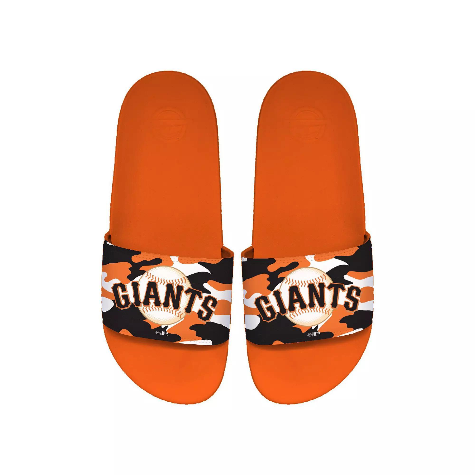 Men's ISlide San Francisco Giants Camo Motto Slide Sandals, Size: 9-10, Orange Product Image
