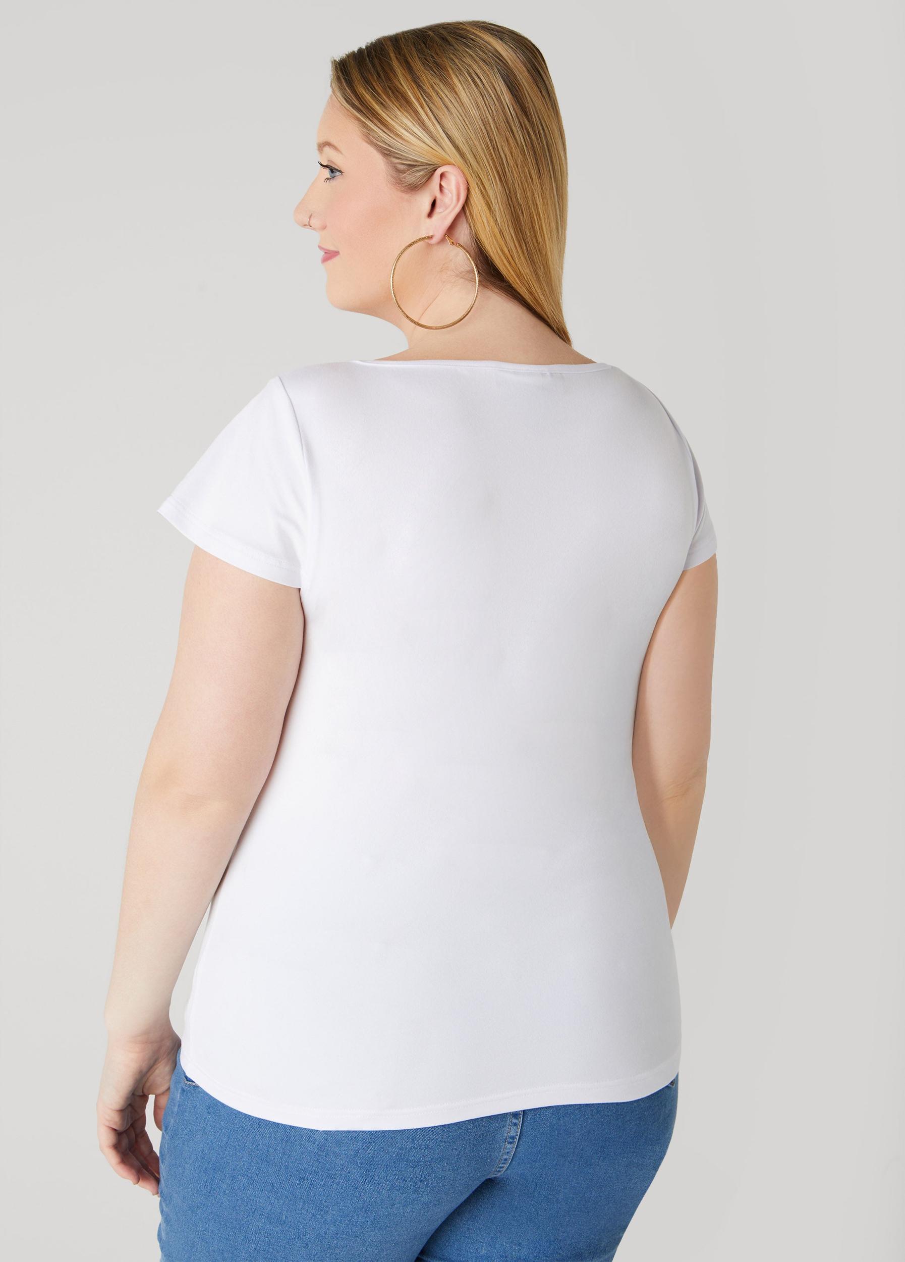 V Neck Jersey Tee Product Image