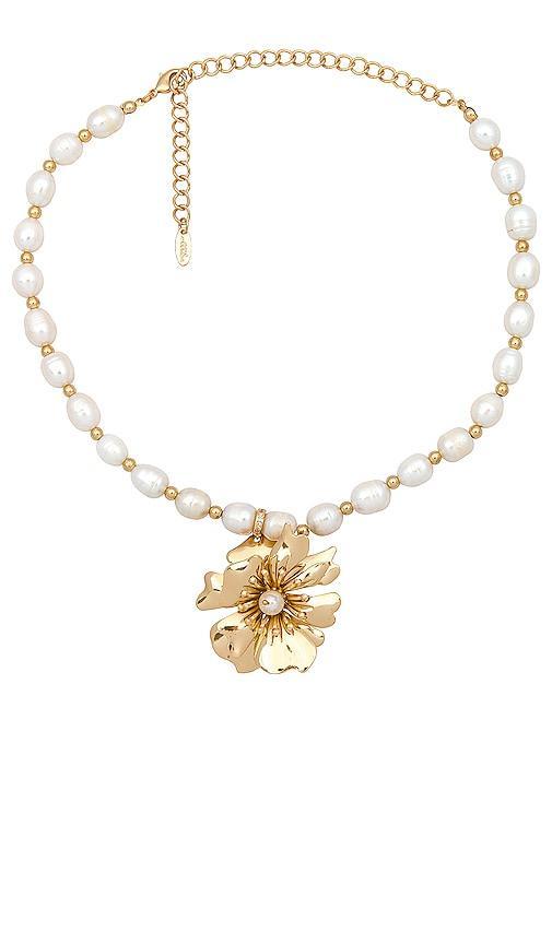 Pearl And Flower Necklace Ettika Product Image