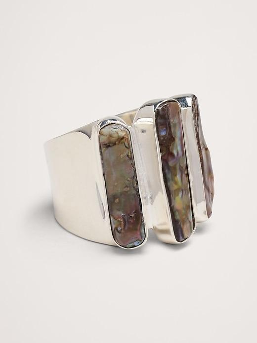 Black Pearl Triple Ring by Aureus + Argent Product Image