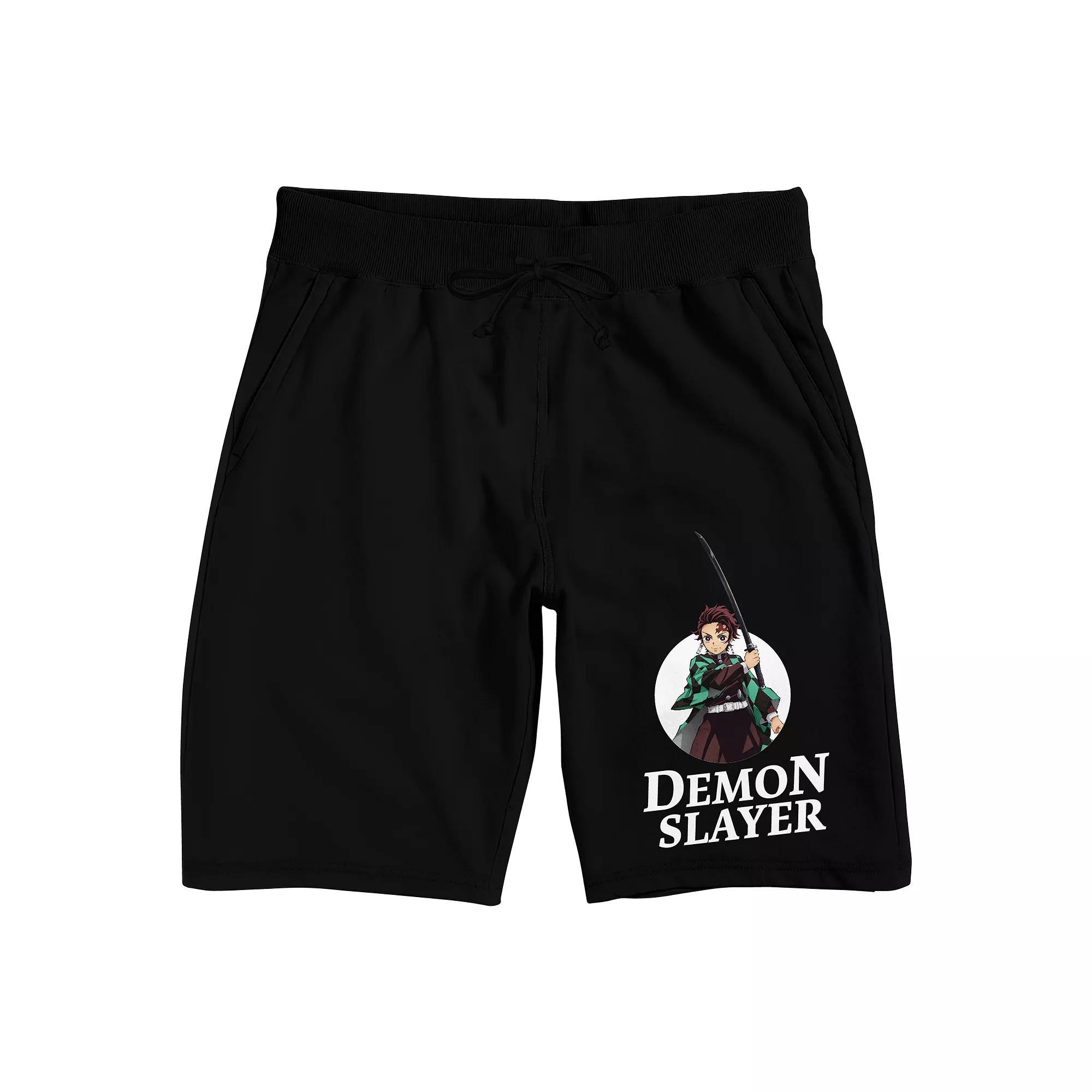 Mens Demon Slayer Tanjiro Pajama Shorts Product Image