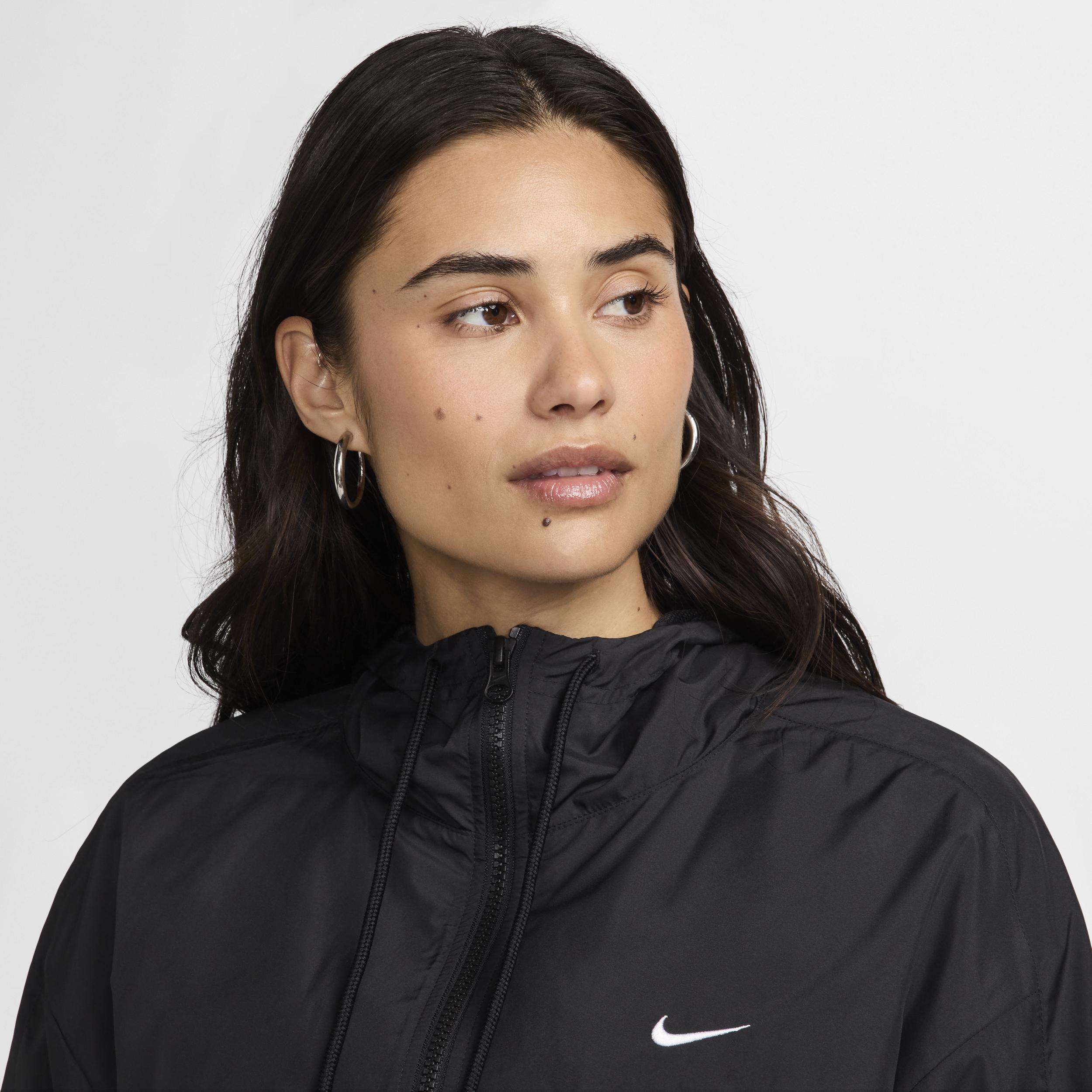 Women's Nike Sportswear UV Protection Loose Hooded Jacket, Size: Medium, Black Product Image