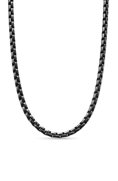 David Yurman Stainless Steel & Sterling Silver Box Chain Necklace, 22 Product Image
