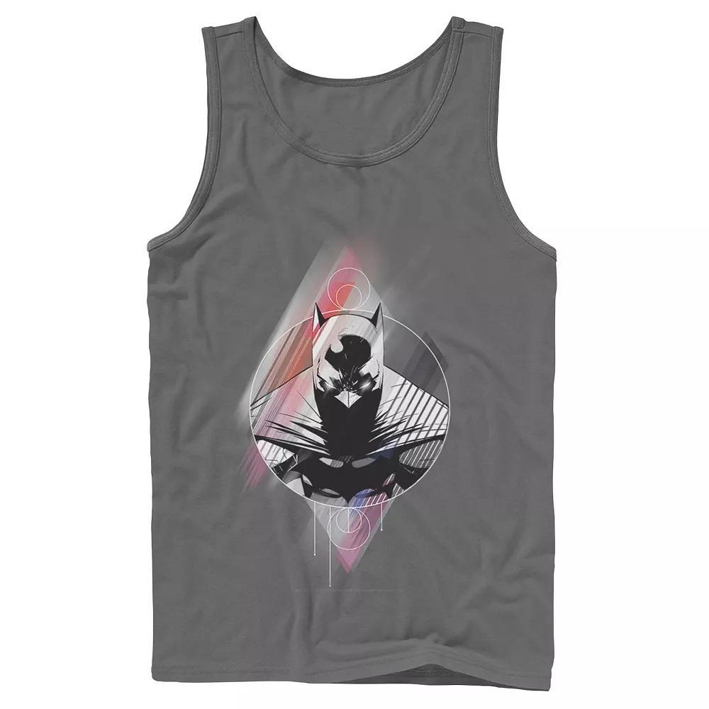 Mens DC Comics Batman Diamond Portrait Poster Tank Top Grey Product Image