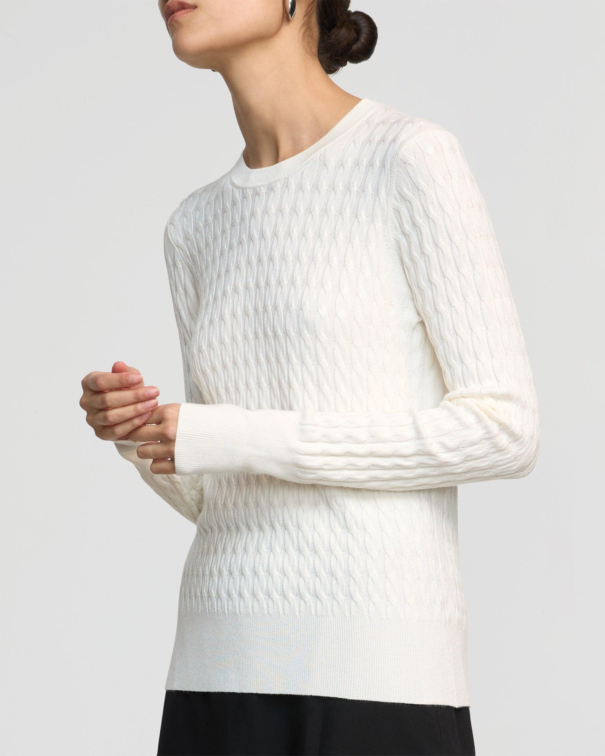 Rania Lightweight Cable Sweater Product Image