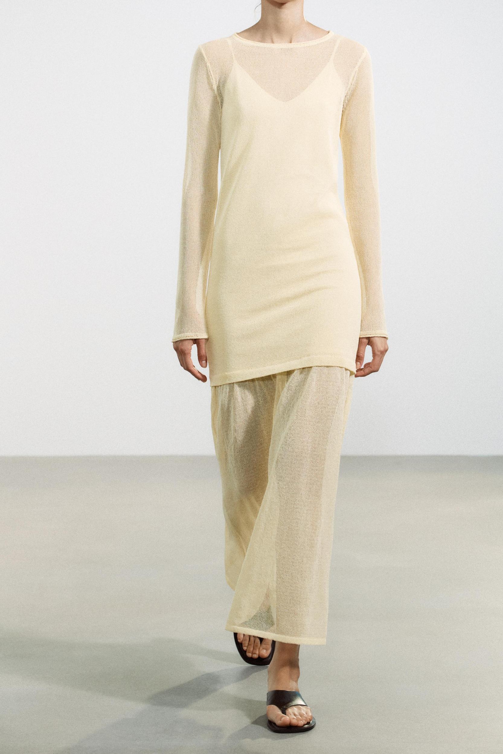 DOUBLE LAYER KNIT DRESS Product Image
