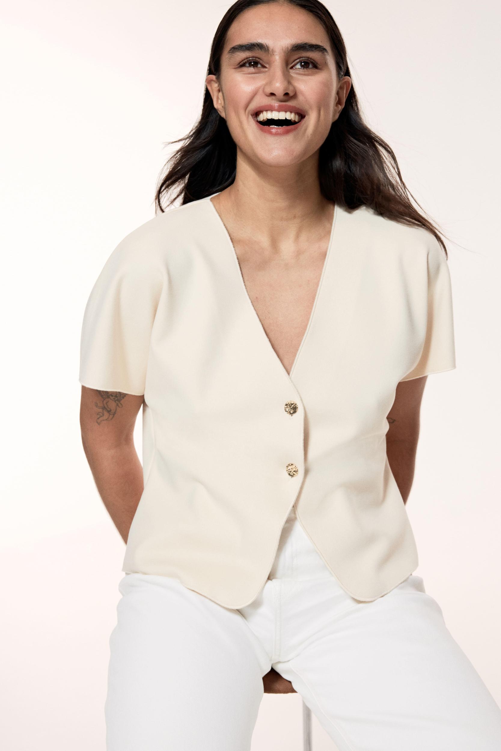 Batwing-Sleeved Cardigan Product Image