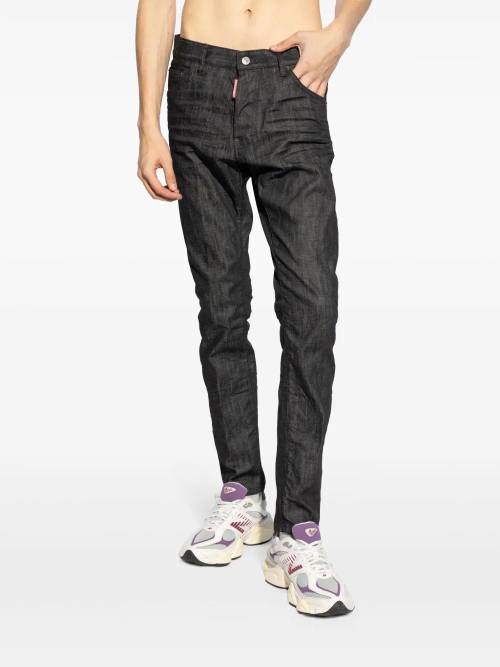 logo-patch cotton jeans Product Image