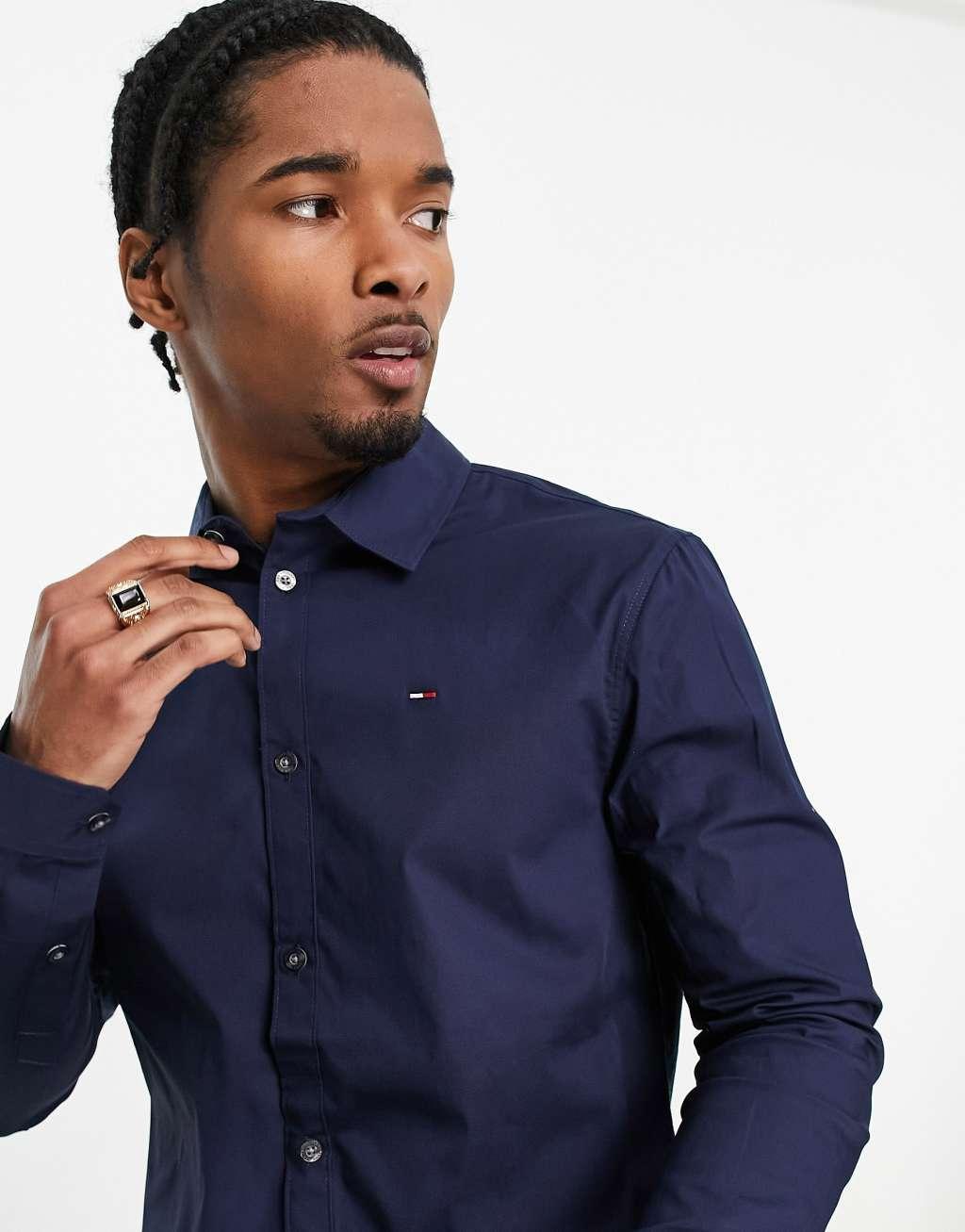Tommy Jeans slim fit stretch shirt Product Image