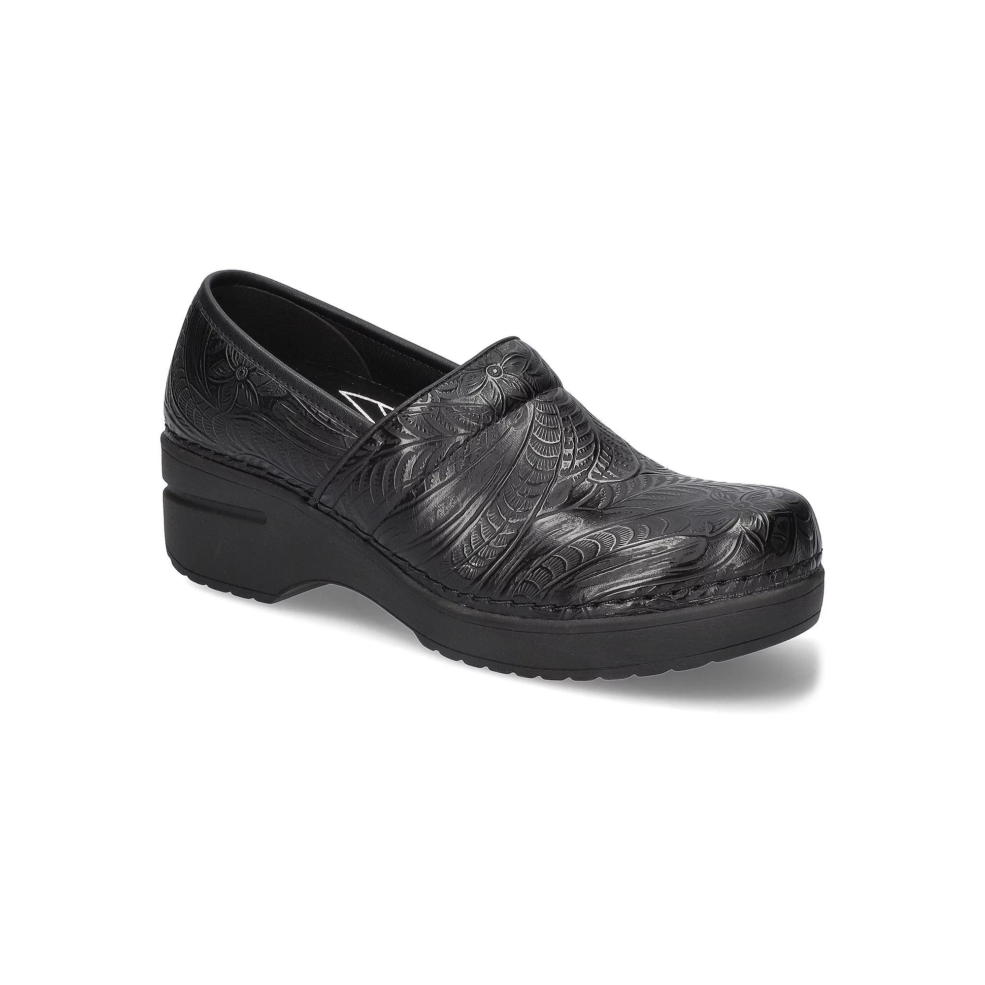 Easy Works by Easy Street Lead Women's Slip-Resistant Work Clogs, Size: 9.5 Wide, Black Tooled Product Image